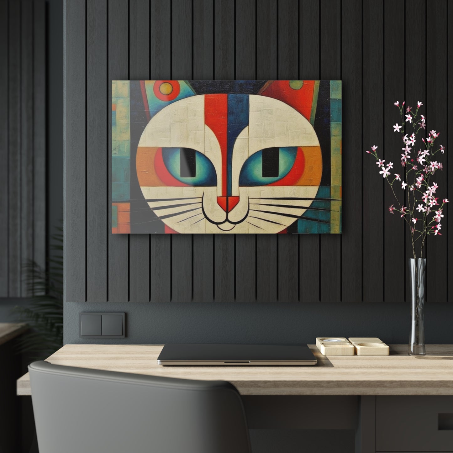 Artistic Vintage Vibes: Picasso-Inspired Midcentury Modern Acrylic Prints for Retro Fashion