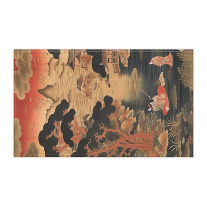 Custom Japanese Tapestry Kitchen Towel: Your Personalized Artistic Statement