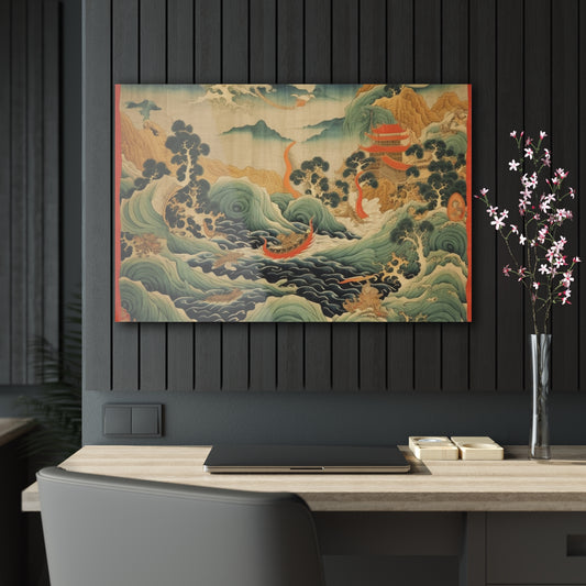 Harmony of the Elements: Japanese Tapestry-Inspired Acrylic Prints