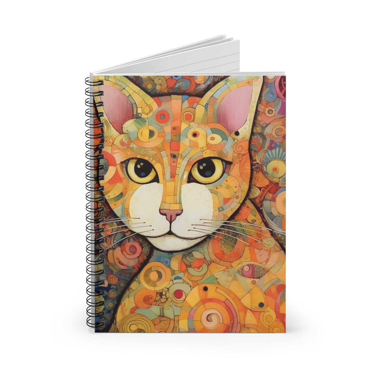 Art Nouveau Revival: Klimt-Inspired Spiral Notebook