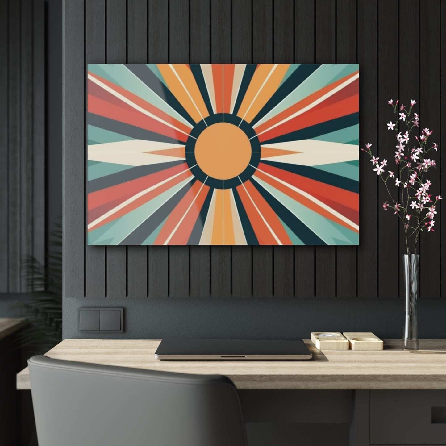 Starburst Acrylic Prints in Atomic Age and Midcentury Modern Design