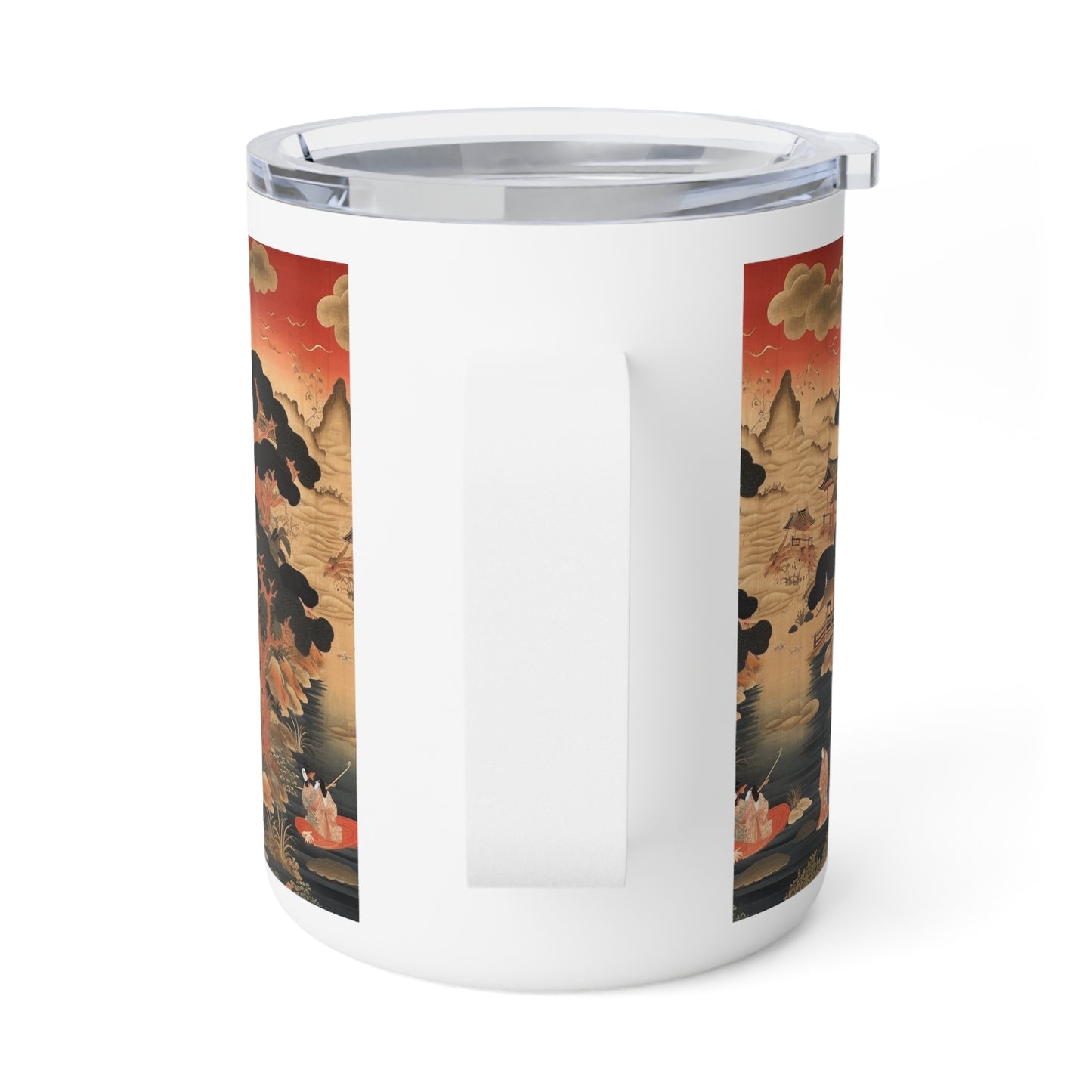 Tsuzure-Nishiki Inspired: Japanese Tapestry Insulated Coffee Mug