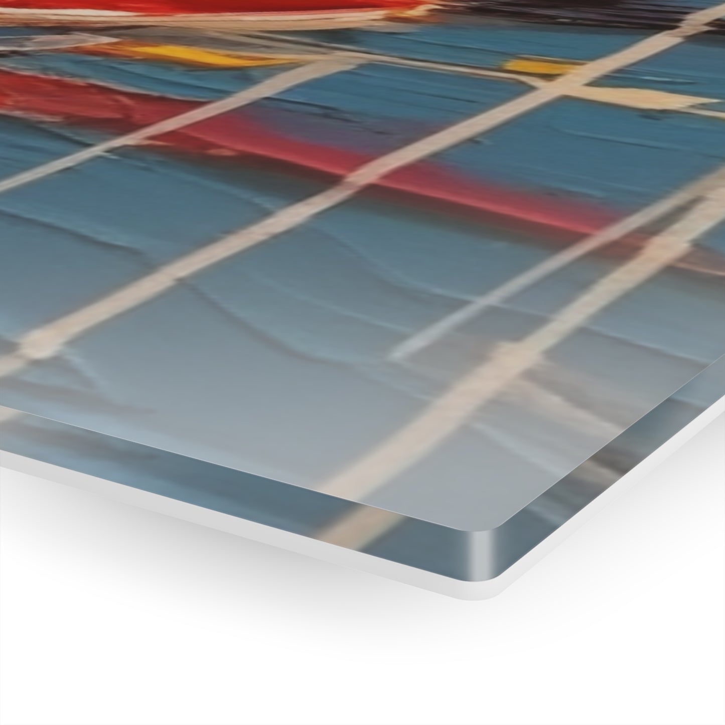 Poppy Symphony: Acrylic Prints with Abstract Floral Artwork