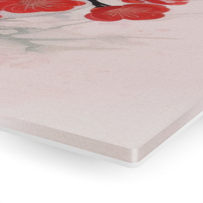 Cherry Blossom Delight: Acrylic Prints Adorned with Intricate Flower Drawings and Artistry