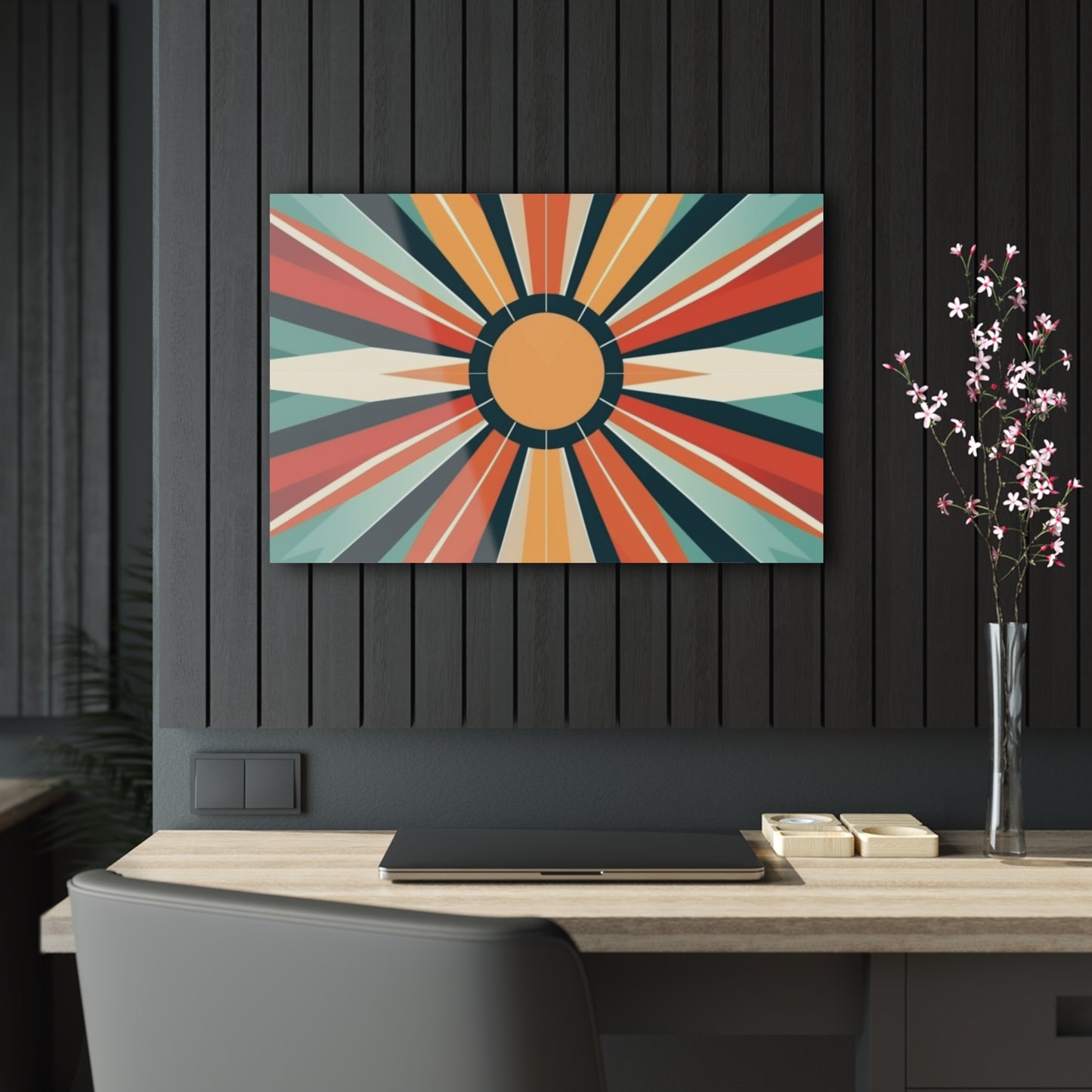 Starburst Acrylic Prints in Atomic Age and Midcentury Modern Design