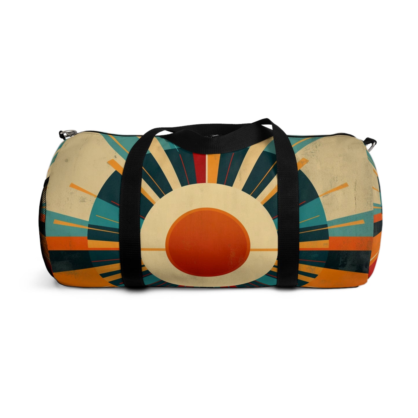 Minimalist Sunshine: Midcentury Modern Sun Duffel Bag