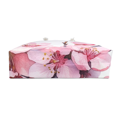 Whimsical Delight: Watercolor Cherry Blossom Tree Weekender Bag