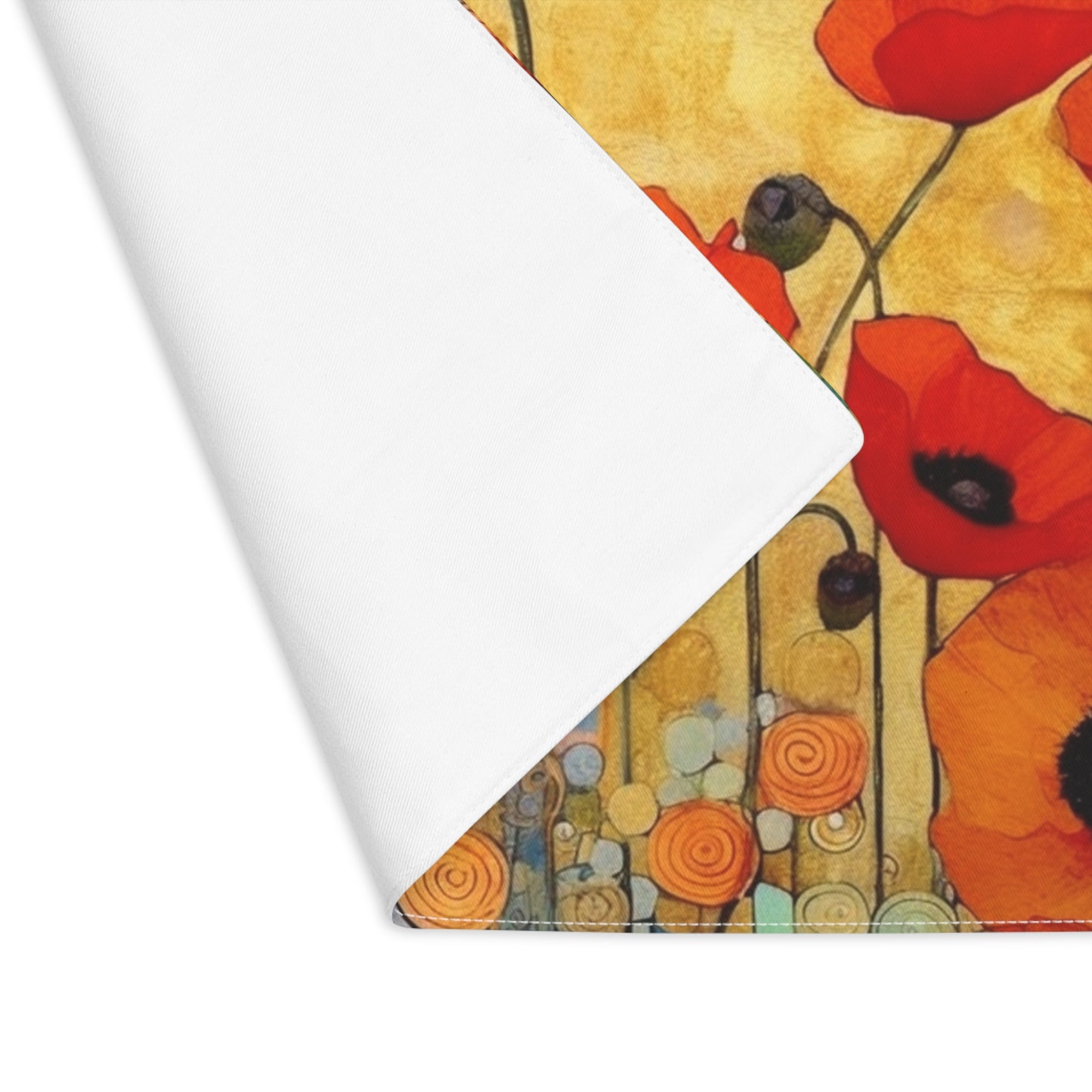 Elevate Your Style: Placemat Adorned with Gustav Klimt's Poppies