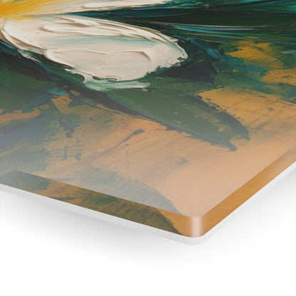 Floral Symphony: Acrylic Prints featuring an Abstract Oil Painting of Jasmine