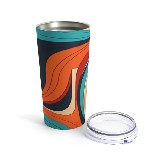 Midcentury Abstractions: Abstract-Inspired Tumbler for Atomic Age Design