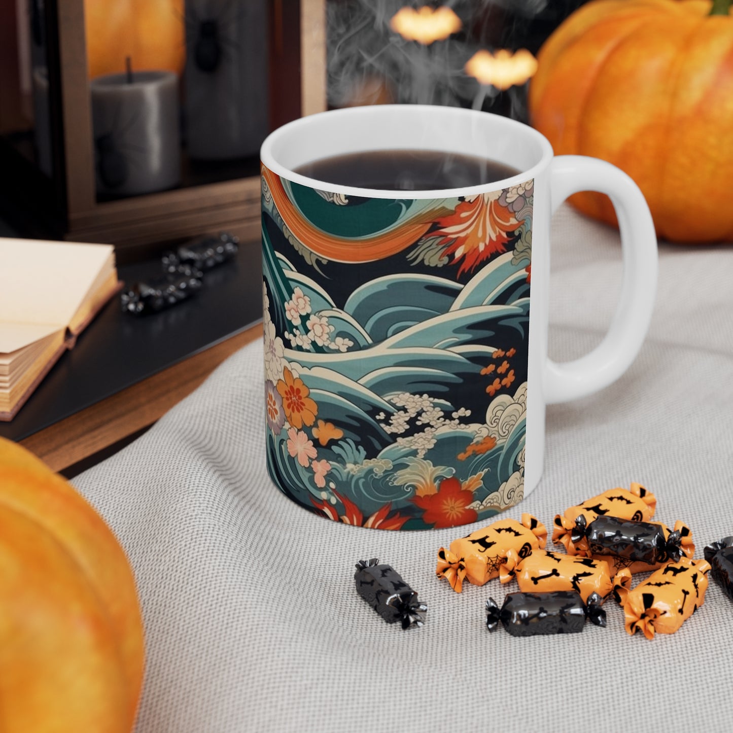 Ceramic Mug: Samurai-Inspired Style - Channel the Spirit of the Warriors with Our Kimono Mug