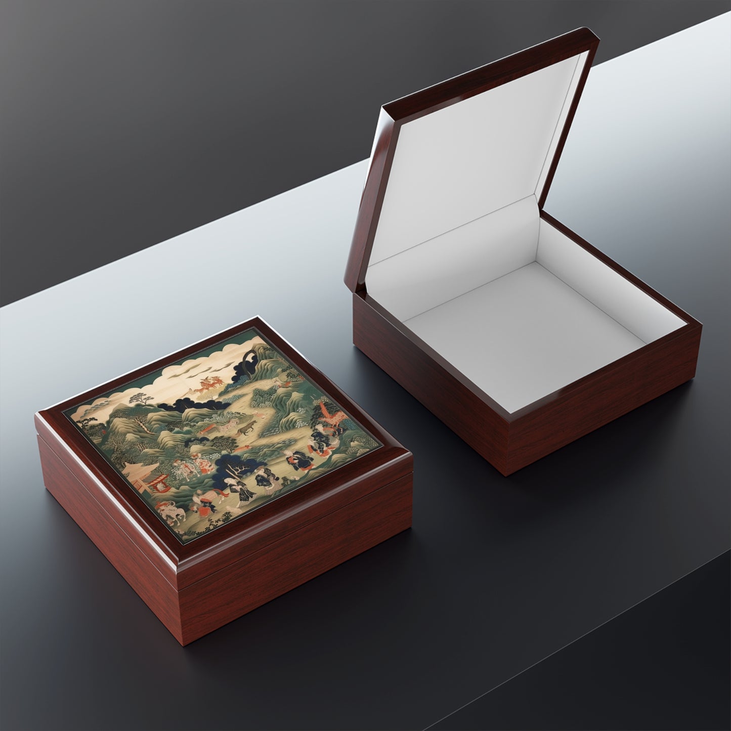 Japanese Tapestry Jewelry Box: Embrace the Artistic Splendor