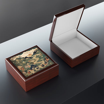 Japanese Tapestry Jewelry Box: Embrace the Artistic Splendor