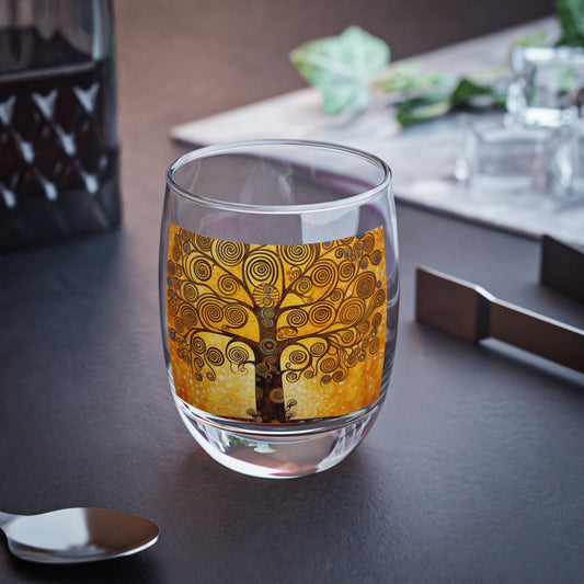 The Tree of Life Whiskey Glass: A Modern Art Tribute to Gustav Klimt