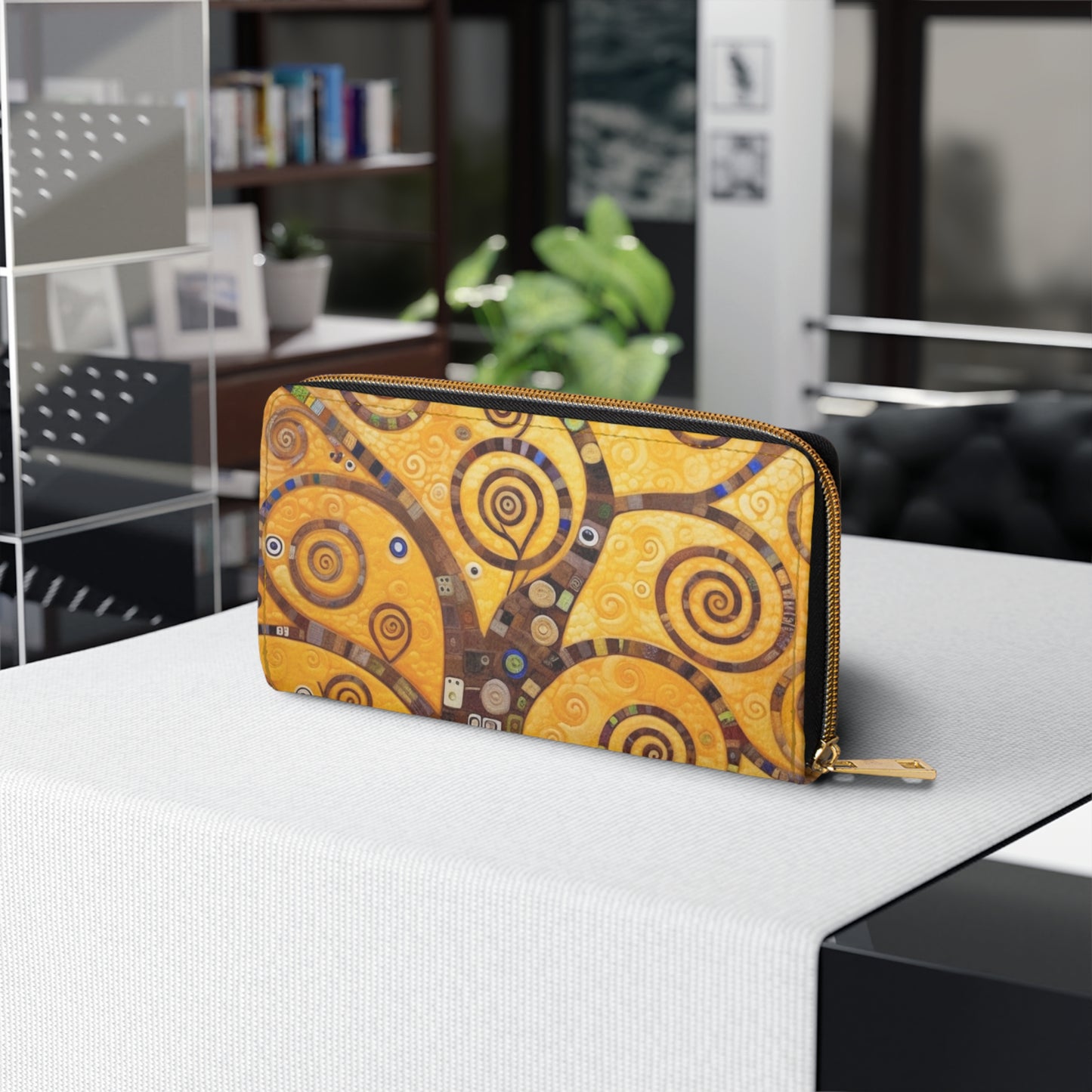 Gustav Klimt Tree of Life Zipper Wallet: Embrace Symbolism and Elegance