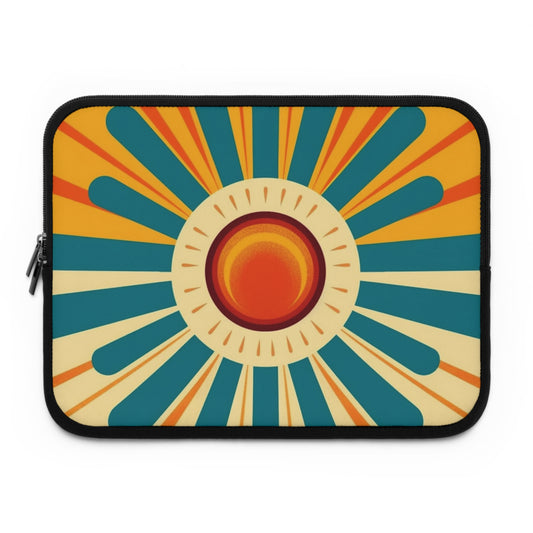 Atomic Age Sunshine: Midcentury Modern Sun Laptop Sleeve