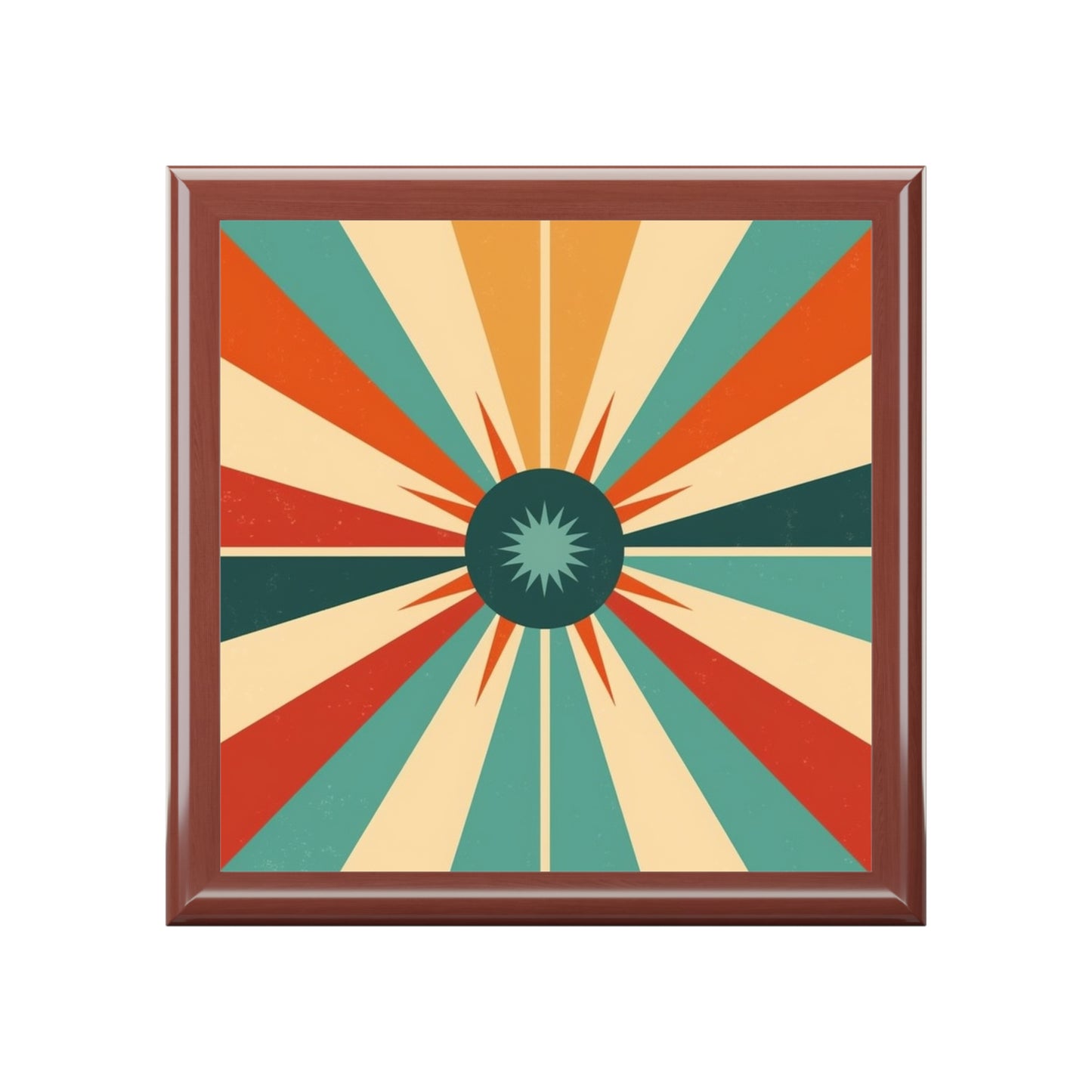 Vintage Fashion Inspiration: Starburst Candy Colored Jewelry Box with 1950s and 1960s Flair