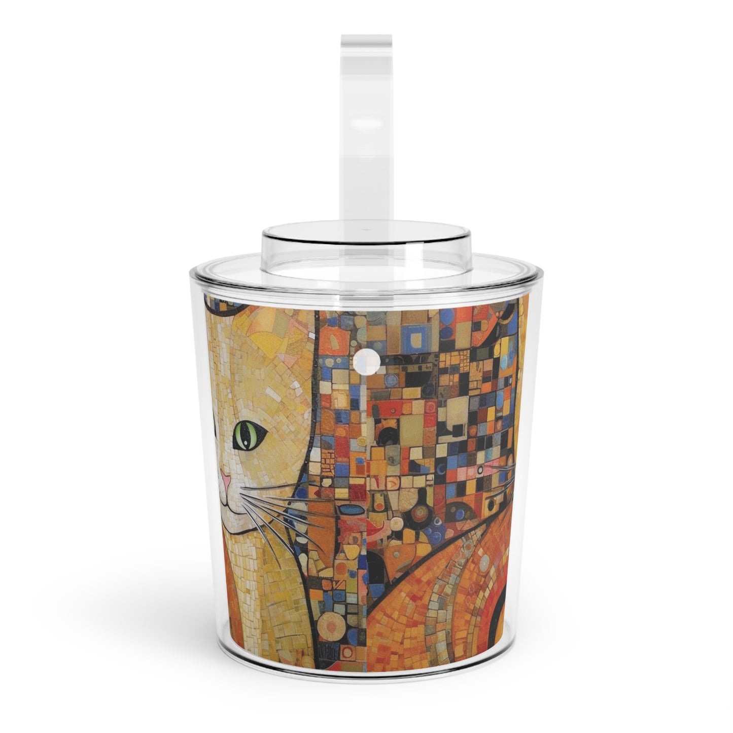Timeless Beauty: Vienna Secession-Inspired Ice Bucket with Tongs