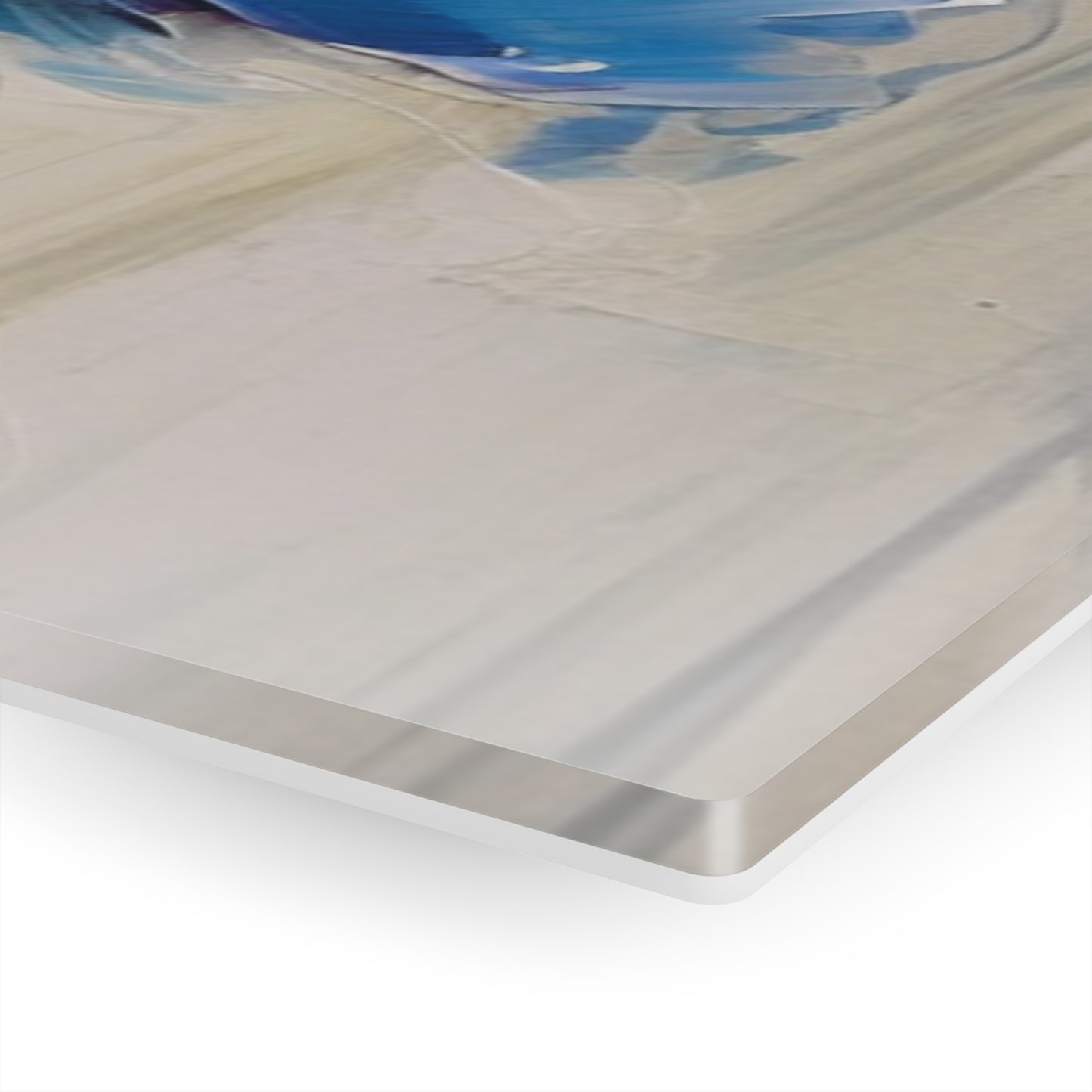 Embrace Artistic Expression with Blue Orchid Abstract Painting Acrylic Prints