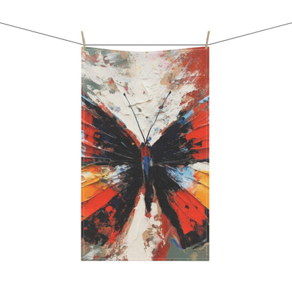 Kitchen Towel with Bauhaus-Inspired Butterfly Drawing: A Harmonious Blend of Art and Functionality