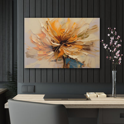 A Brush of Nature's Elegance: Acrylic Prints for Artistic Flower Lovers