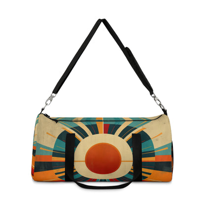 Minimalist Sunshine: Midcentury Modern Sun Duffel Bag