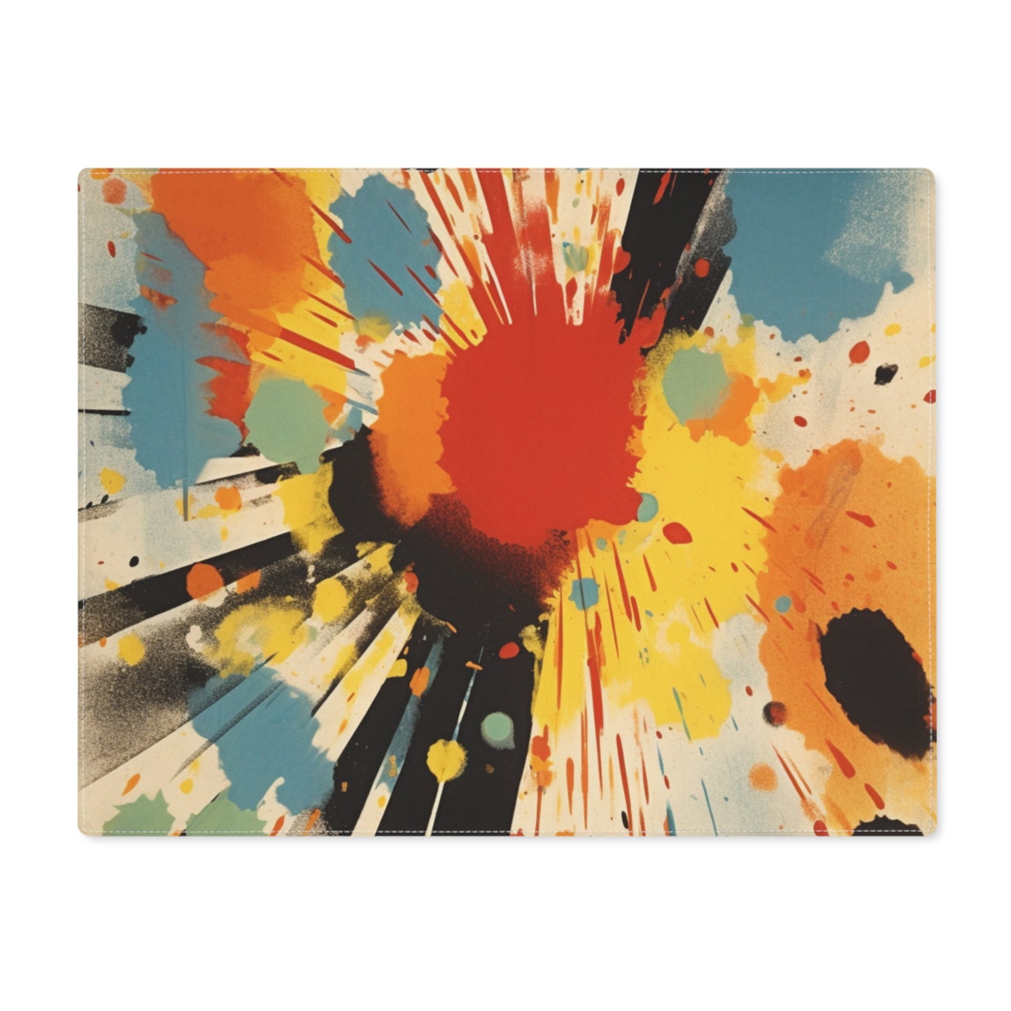 Colorful Geometry: Placemat with Abstract Artistry