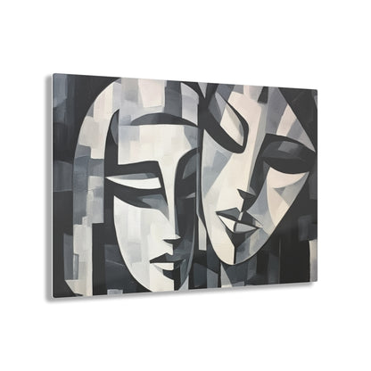 Abstract Oil Paint Acrylic Prints: Cubist Artistry in a Portable Masterpiece