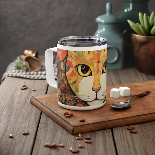 Art Nouveau Revival: Klimt-Inspired Insulated Coffee Mug