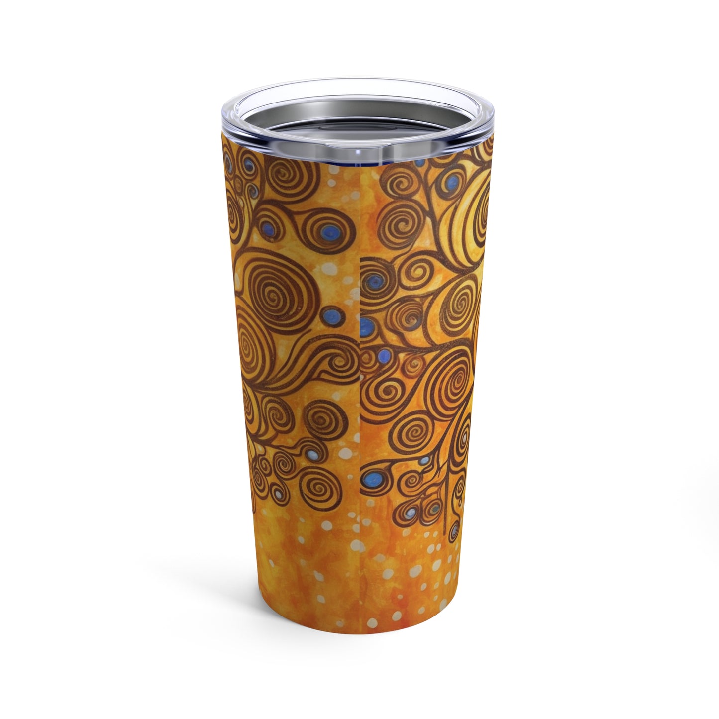 The Tree of Life Tumbler: A Modern Art Tribute to Gustav Klimt