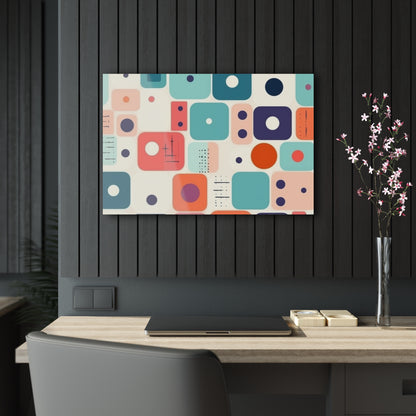 Retro Chic: Atomic Age-Inspired Acrylic Prints with Midcentury Modern Design and 1960s Fashion
