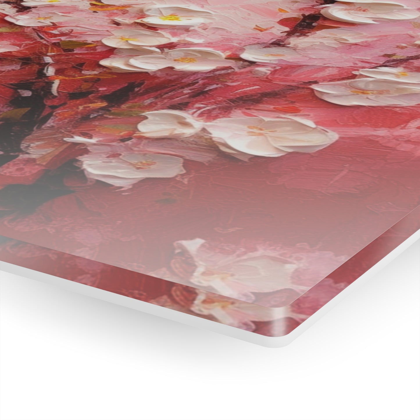 Abstract Cherry Blossom Acrylic Prints: Captivating Brushstrokes