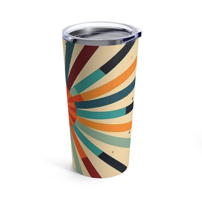 Artistic Abstractions: Starburst Candy Colored Tumbler for Modern Abstract Art Lovers