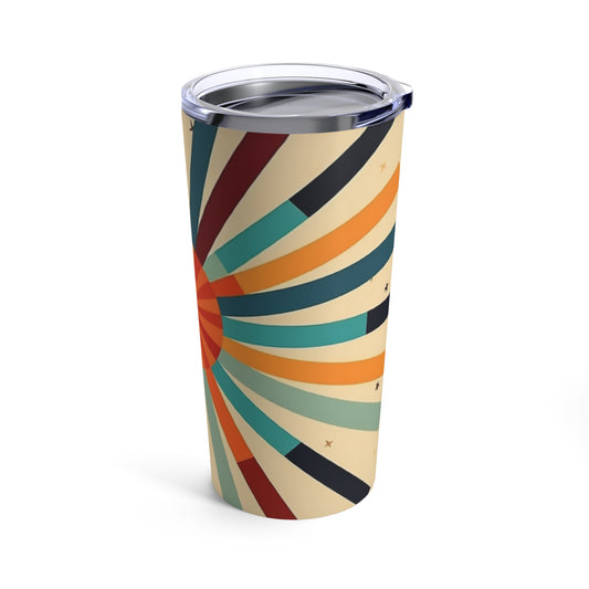 Artistic Abstractions: Starburst Candy Colored Tumbler for Modern Abstract Art Lovers