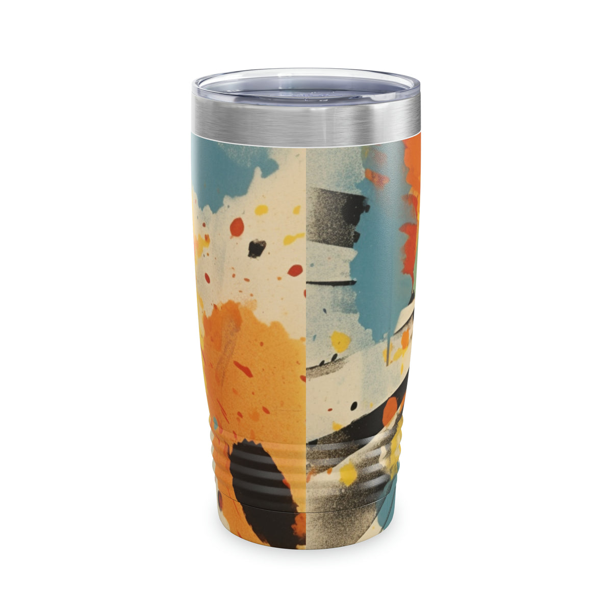 Dynamic Abstractions: Colorful Patchwork Tumbler