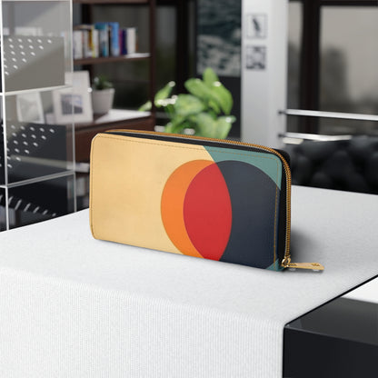 Geometric Midcentury Modern Zipper Wallet