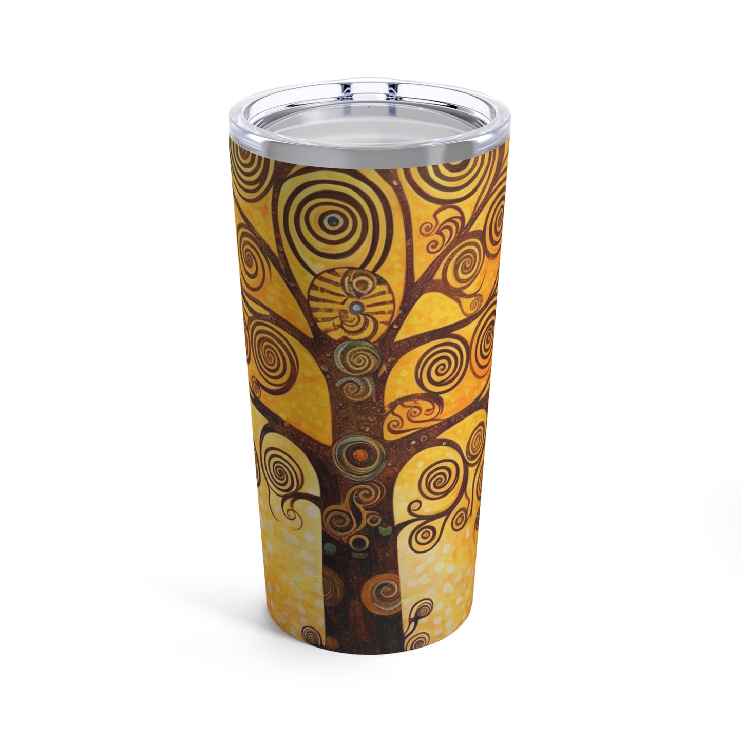 The Tree of Life Tumbler: A Modern Art Tribute to Gustav Klimt