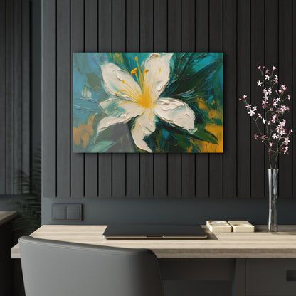 Floral Symphony: Acrylic Prints featuring an Abstract Oil Painting of Jasmine