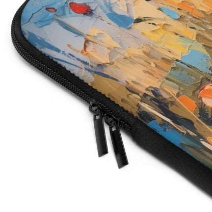Laptop Sleeve Paradise: Abstract Poppy Artwork and Flower Drawings