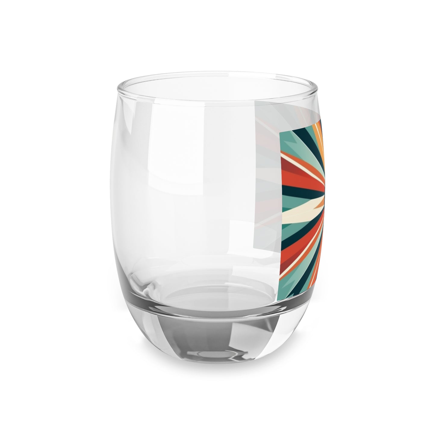 Midcentury Modern Starburst Candy Colored Whiskey Glasses
