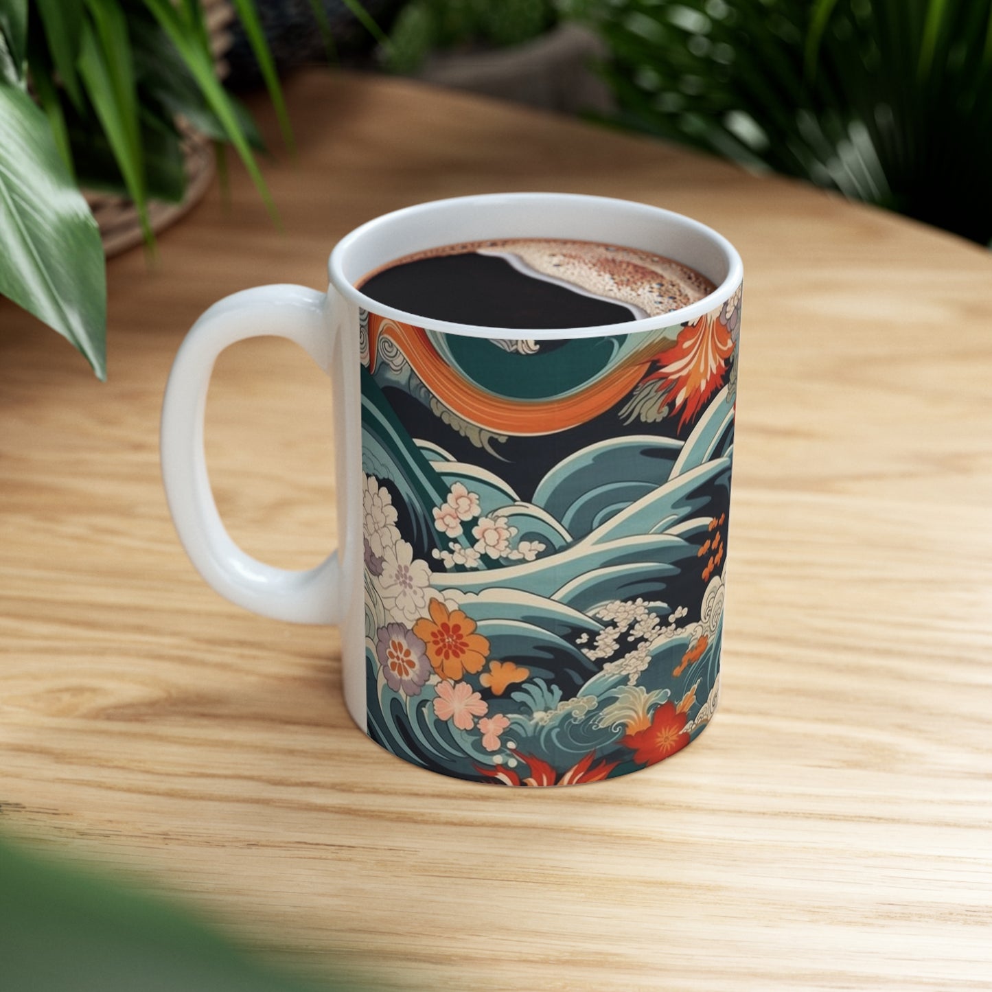 Ceramic Mug: Samurai-Inspired Style - Channel the Spirit of the Warriors with Our Kimono Mug