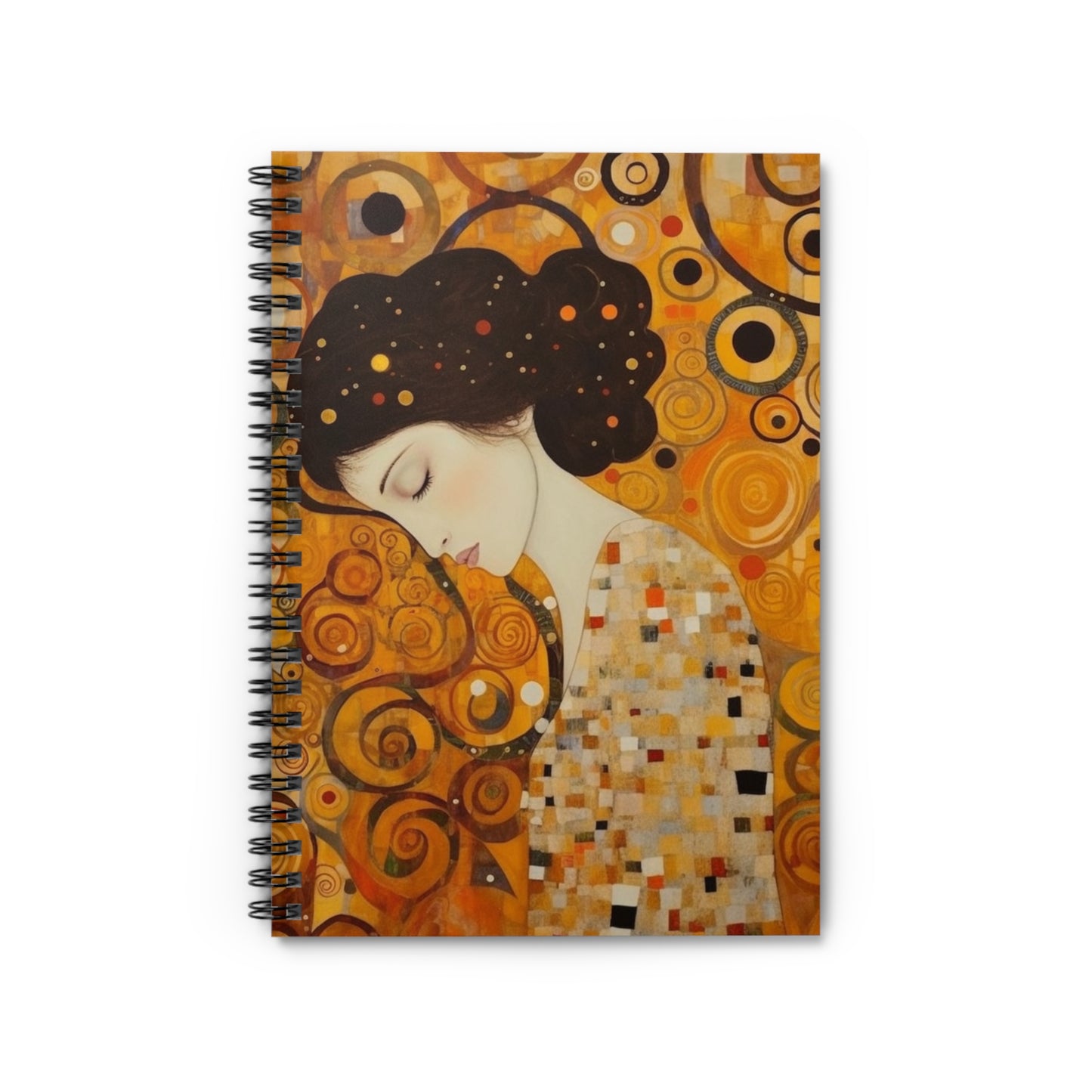 Gustav Klimt Inspired Spiral Notebook: A Tribute to the Iconic Art of the Vienna Secession