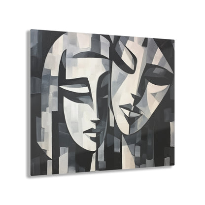 Abstract Oil Paint Acrylic Prints: Cubist Artistry in a Portable Masterpiece
