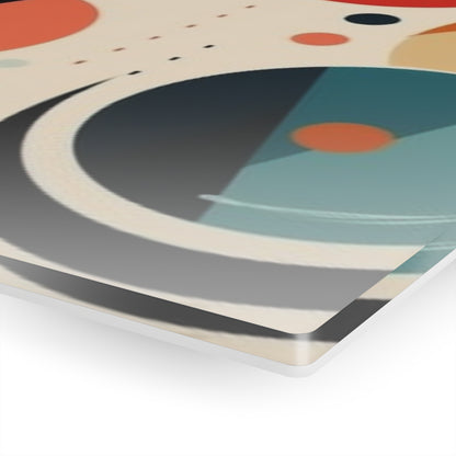 Abstract Elegance: Midcentury Modern Acrylic Prints with Modern Abstract Art and Vintage Fashion