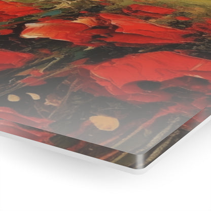 Abstract Poppy Fields: Acrylic Prints for Artistic Inspiration