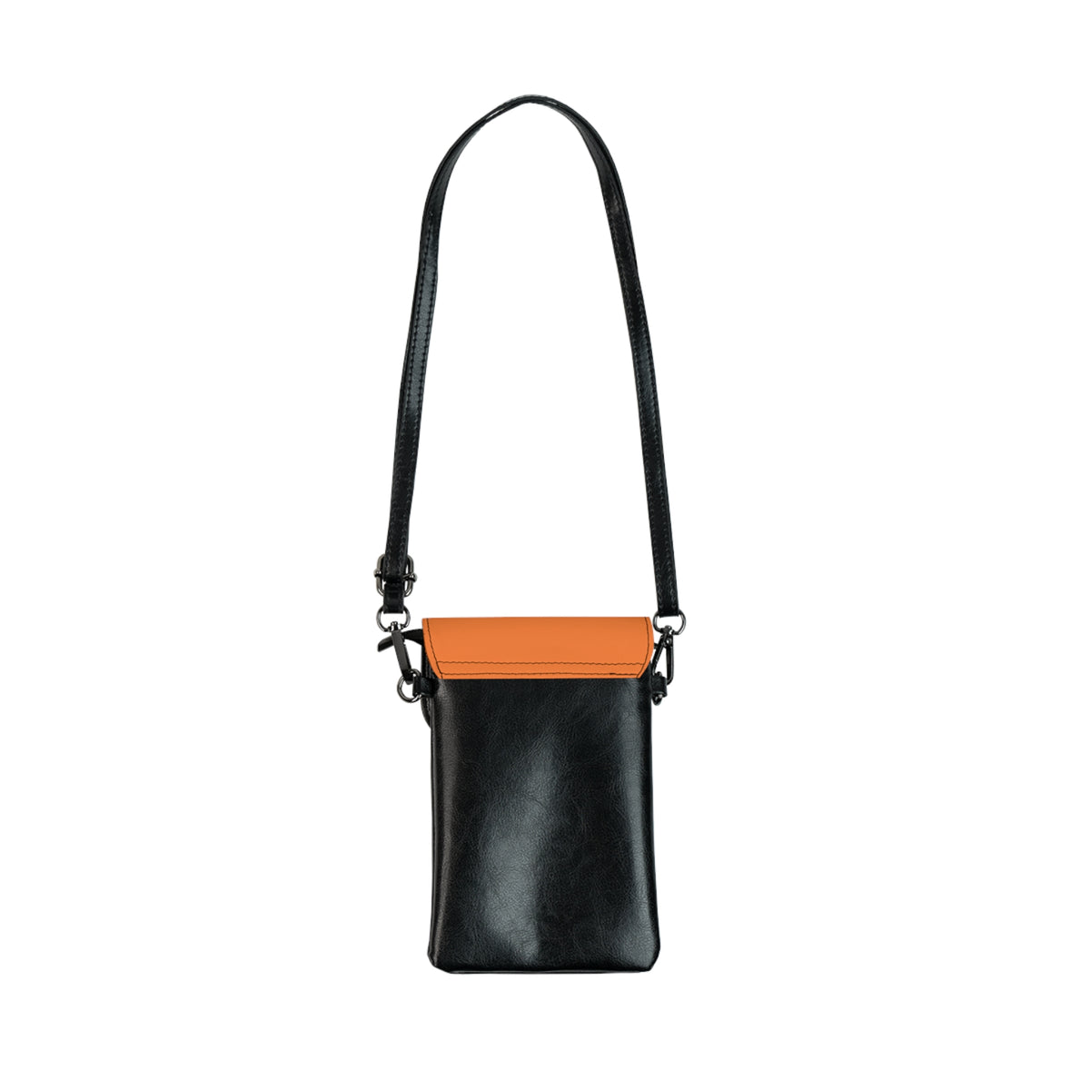 Orange Tulip Magic on Small Cell Phone Wallet: A Blossoming Artistic Delight