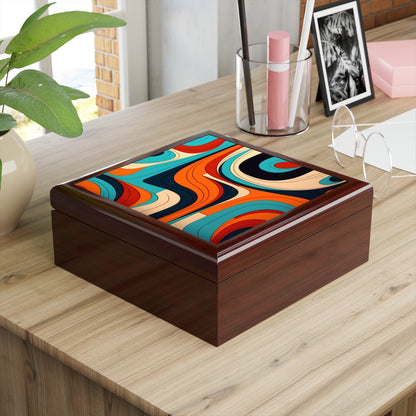 Midcentury Abstractions: Abstract-Inspired Jewelry Box for Atomic Age Design