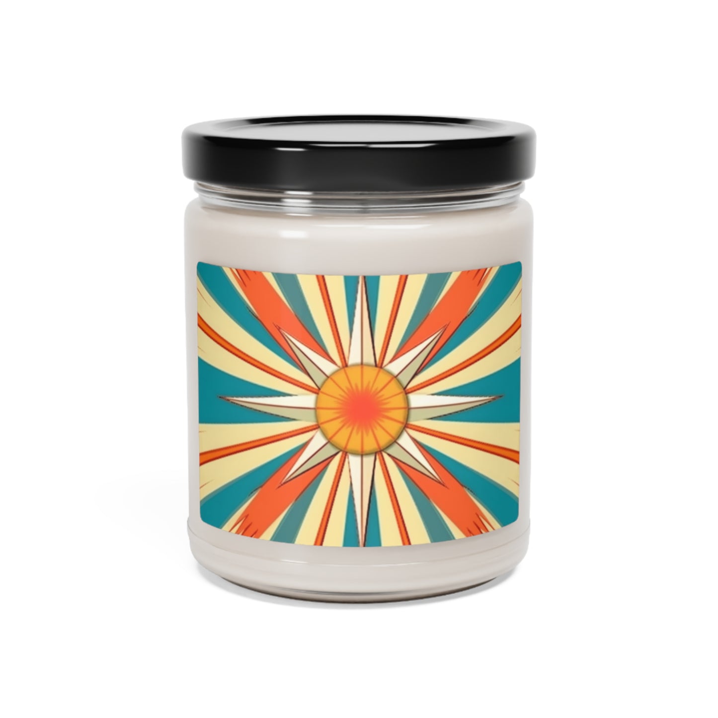 Scandi Starburst Bliss: Starburst Candy Colored Scandinavian Design Scented Candle
