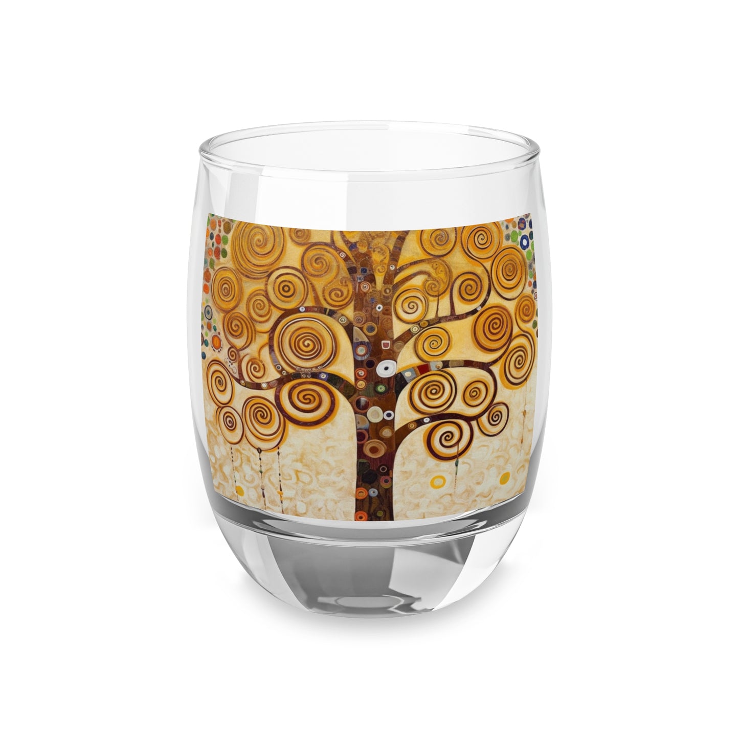 Captivating Artistry: The Tree of Life Whiskey Glass, Inspired by Gustav Klimt's Timeless Masterpiece