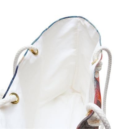 Umbrella Painting Weekender Bag: Channel Your Inner Artist with Abstract Oil Paint